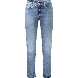 Blue Cotton Men's Slim Jeans