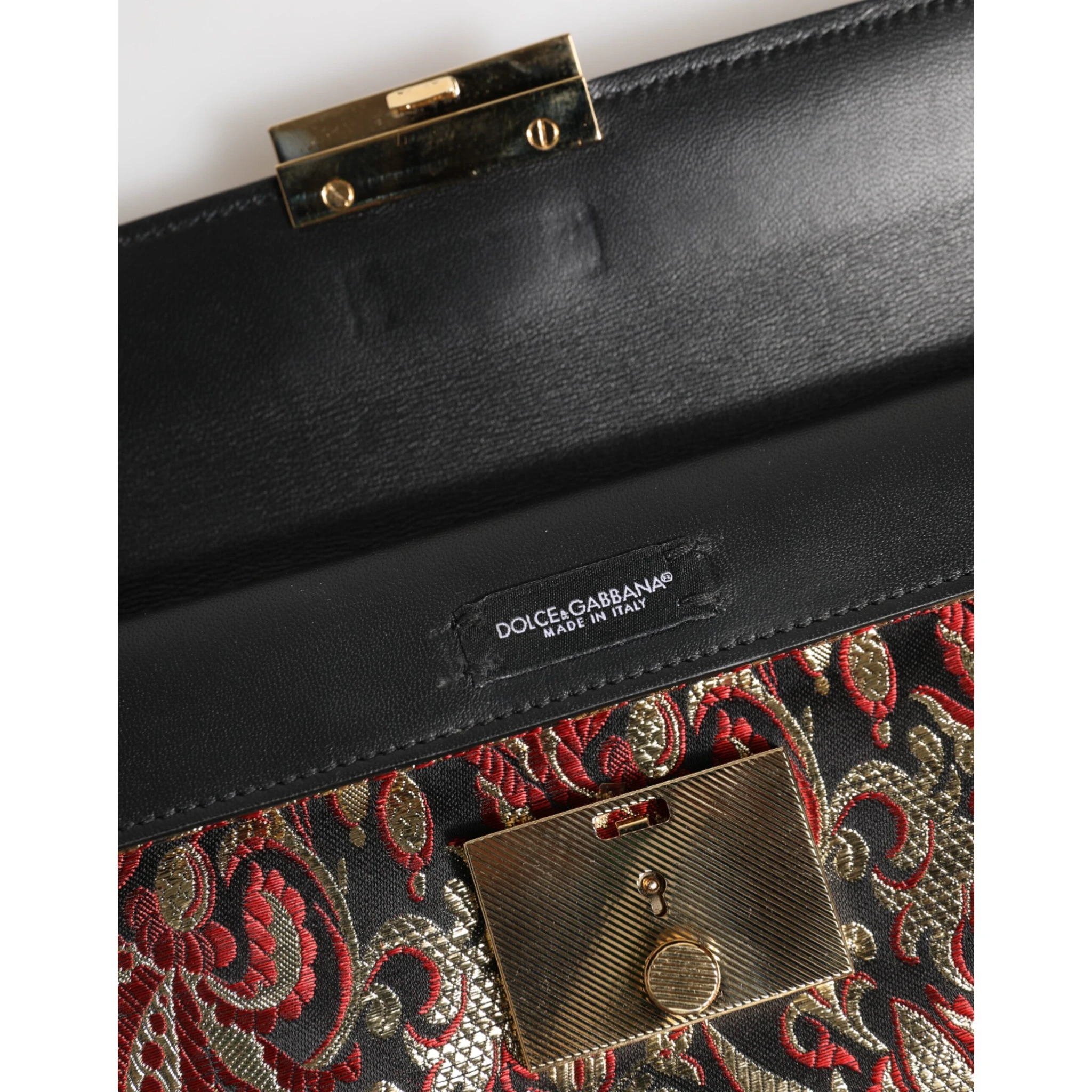 Multicolor Jacquard Floral Document Briefcase Bag