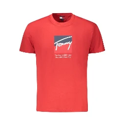 Red Cotton Men T-Shirt