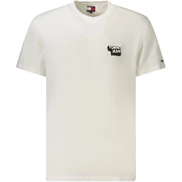 White Cotton Men T-Shirt