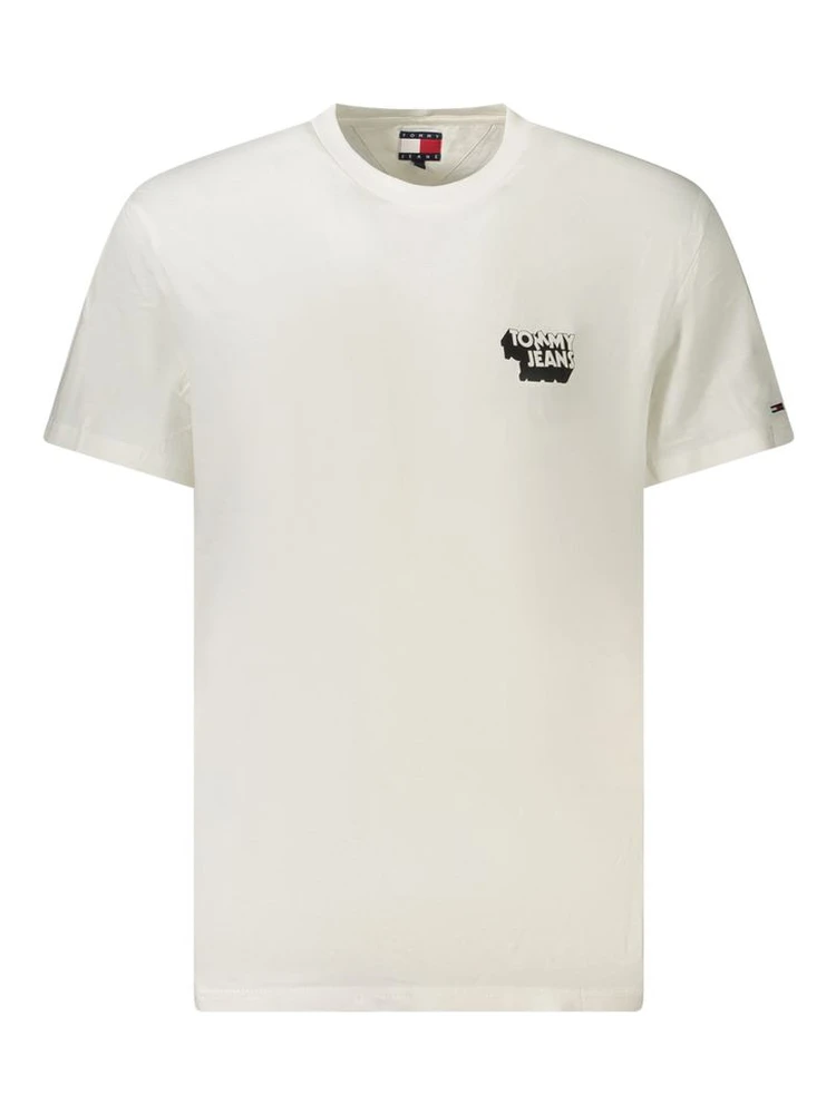 White Cotton Men T-Shirt