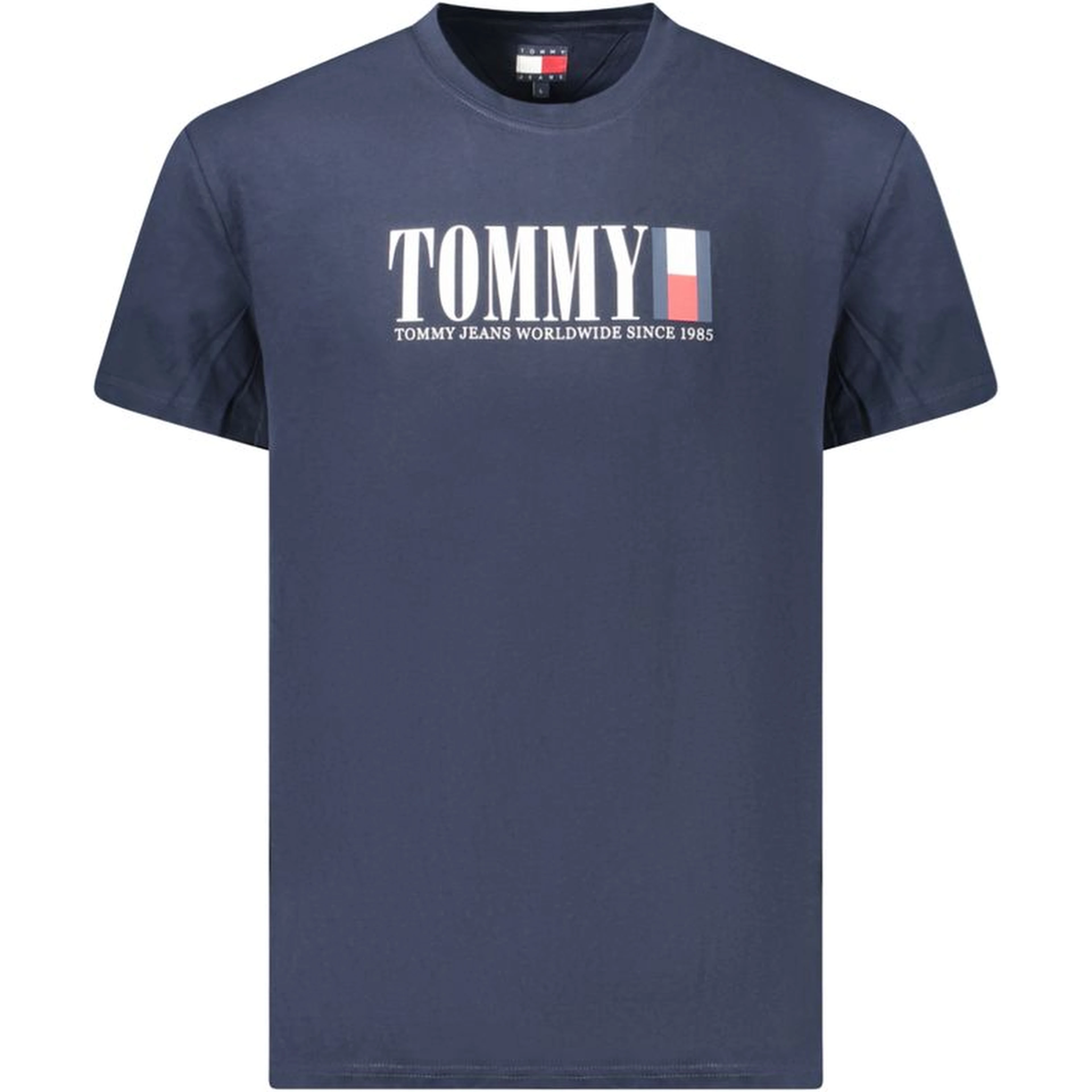 Blue Cotton Men T-Shirt