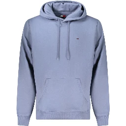 Blue Cotton Men Sweater