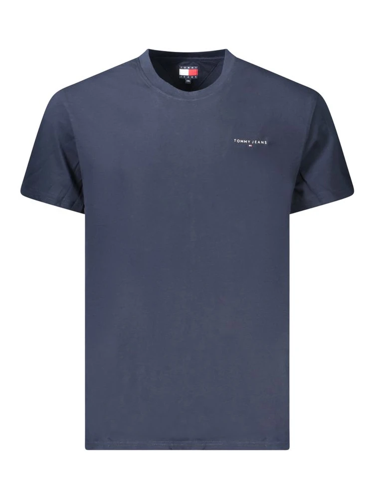 Blue Cotton Men T-Shirt
