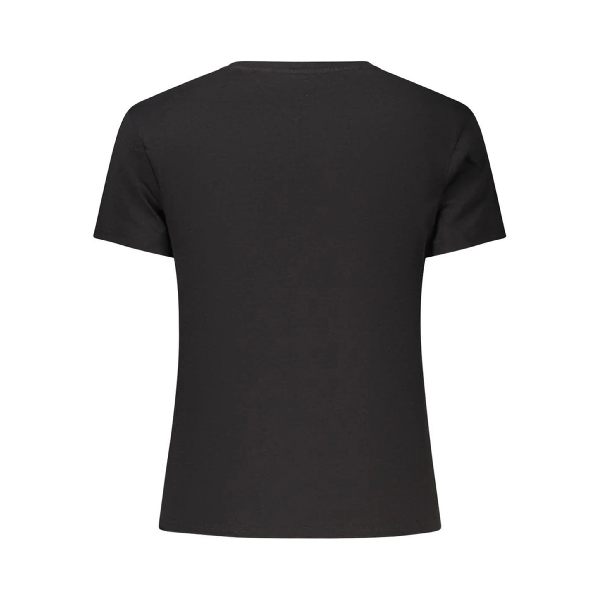 Black Cotton Women T-Shirt