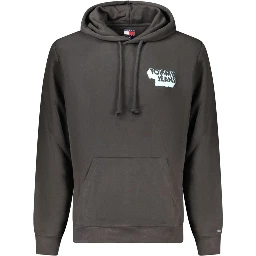 Black Cotton Men Sweater