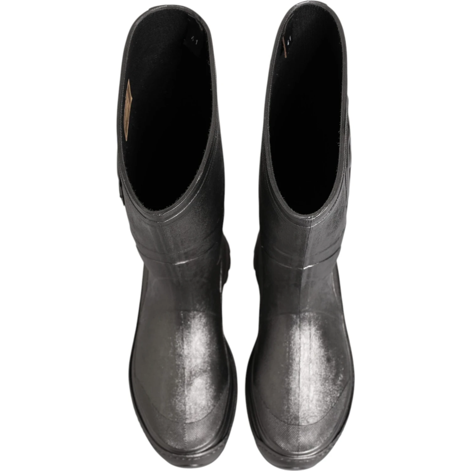Black Argento Pull On Rain Boots Shoes