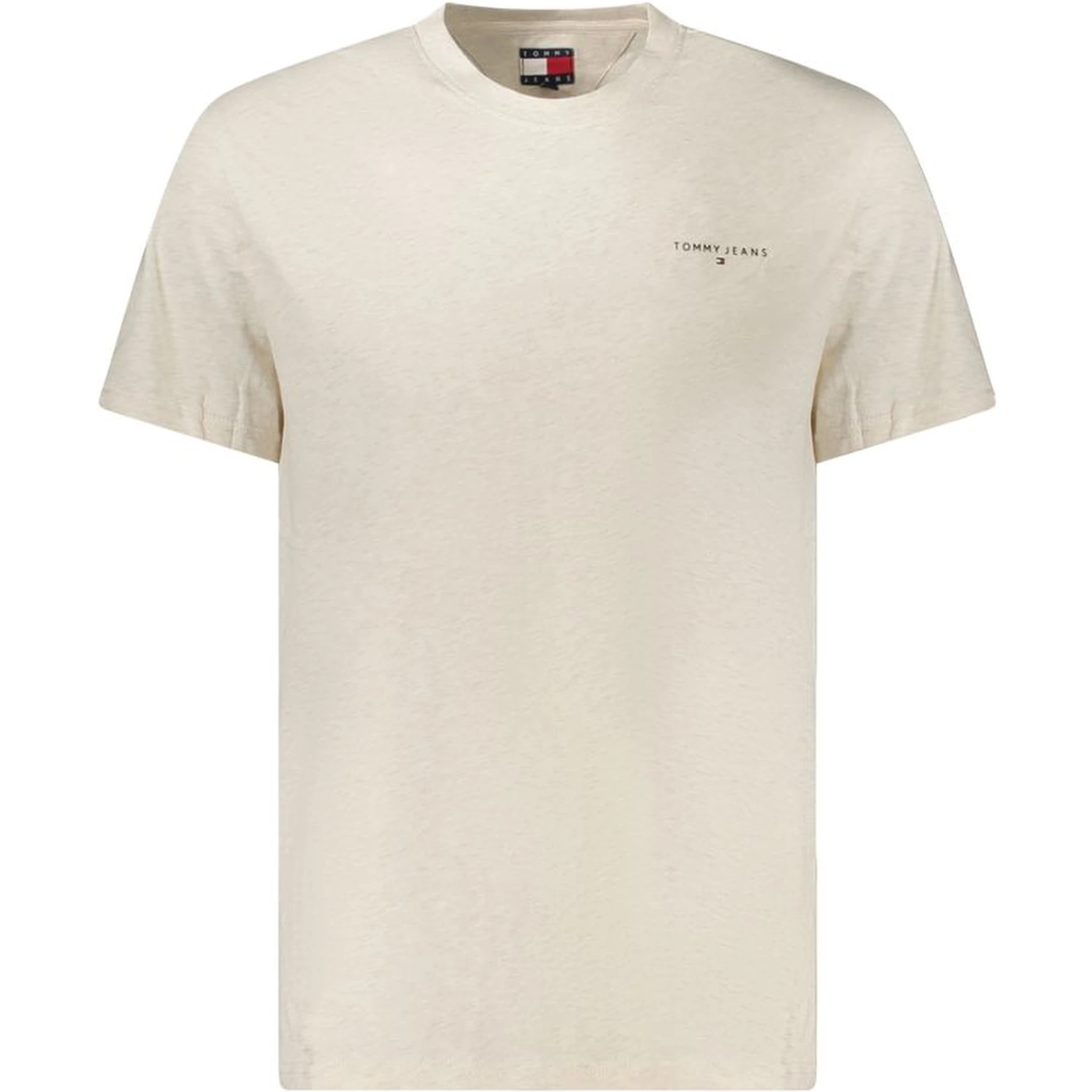 Beige Cotton Men T-Shirt