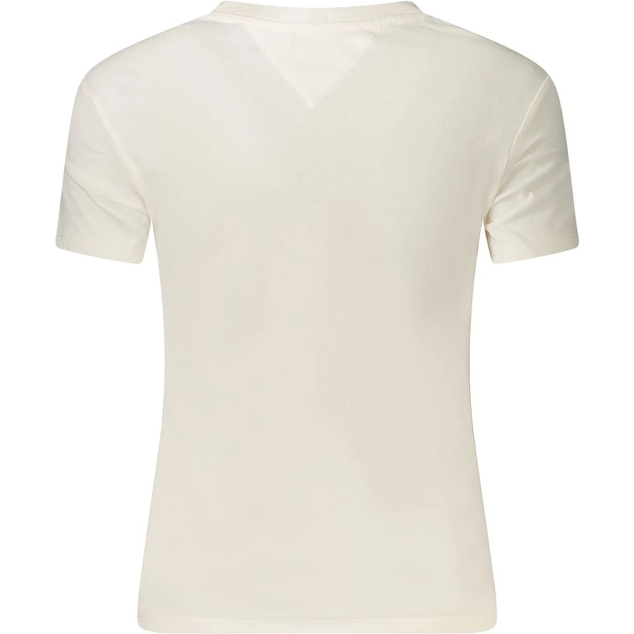 White Cotton Women T-Shirt