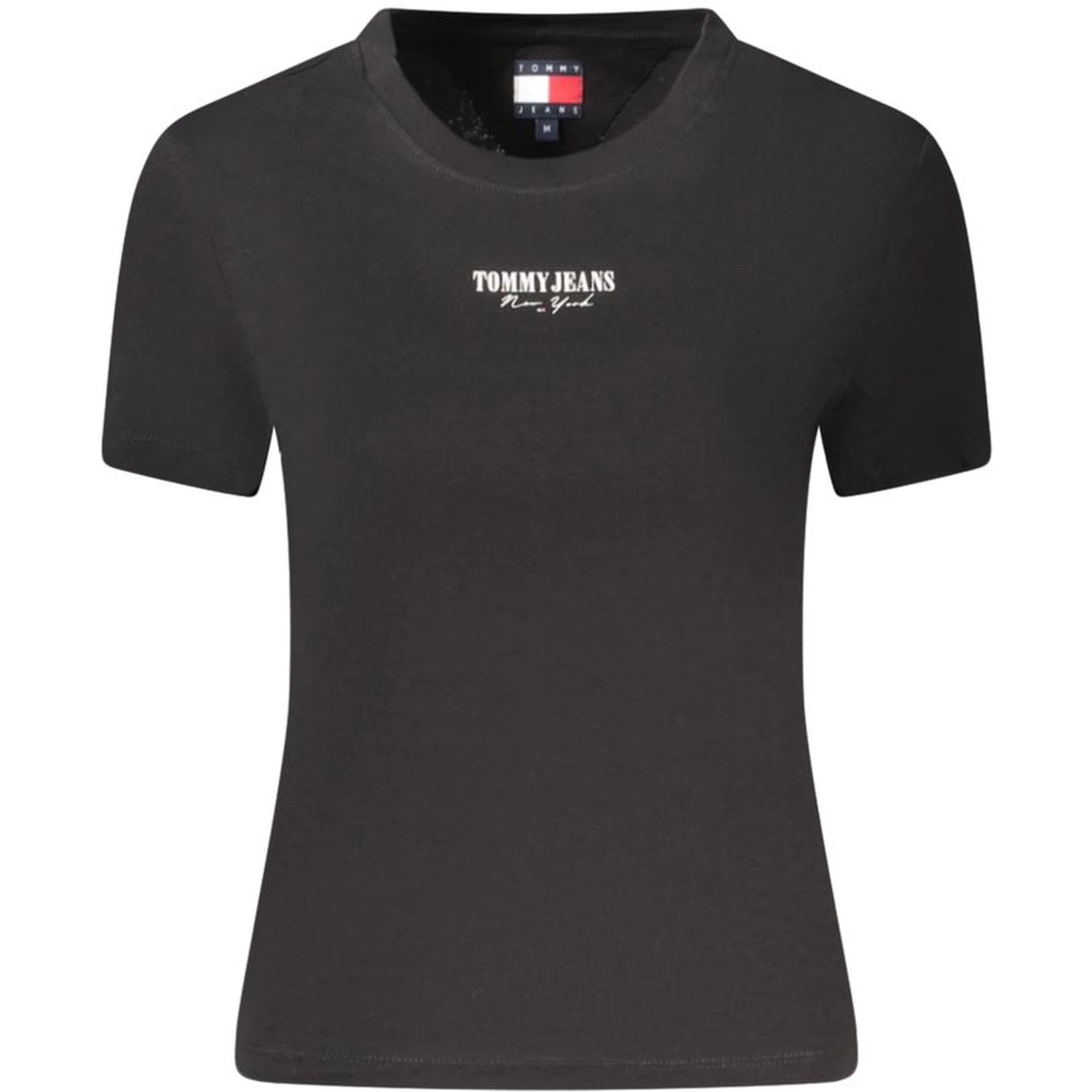 Black Cotton Women T-Shirt