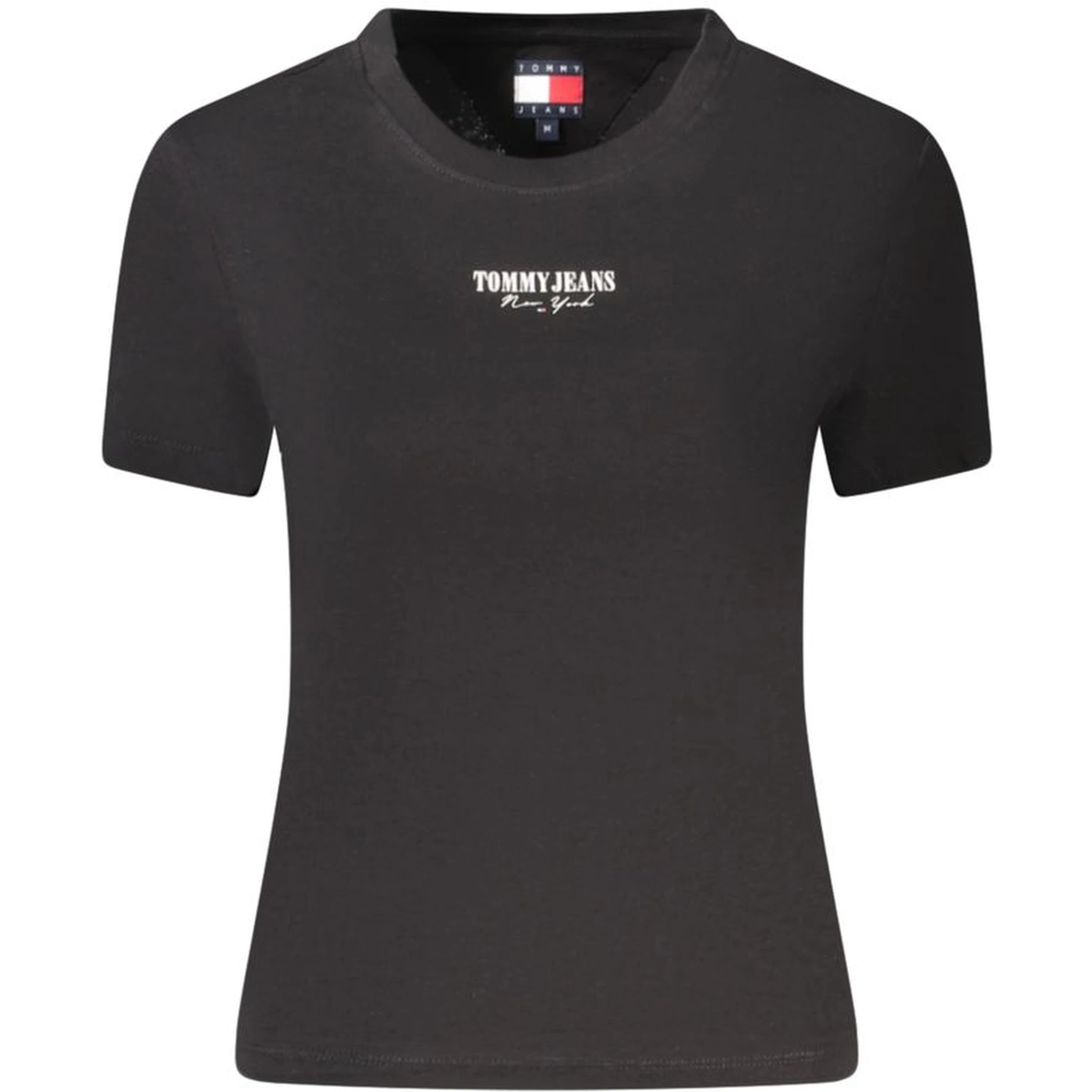 Black Cotton Women T-Shirt