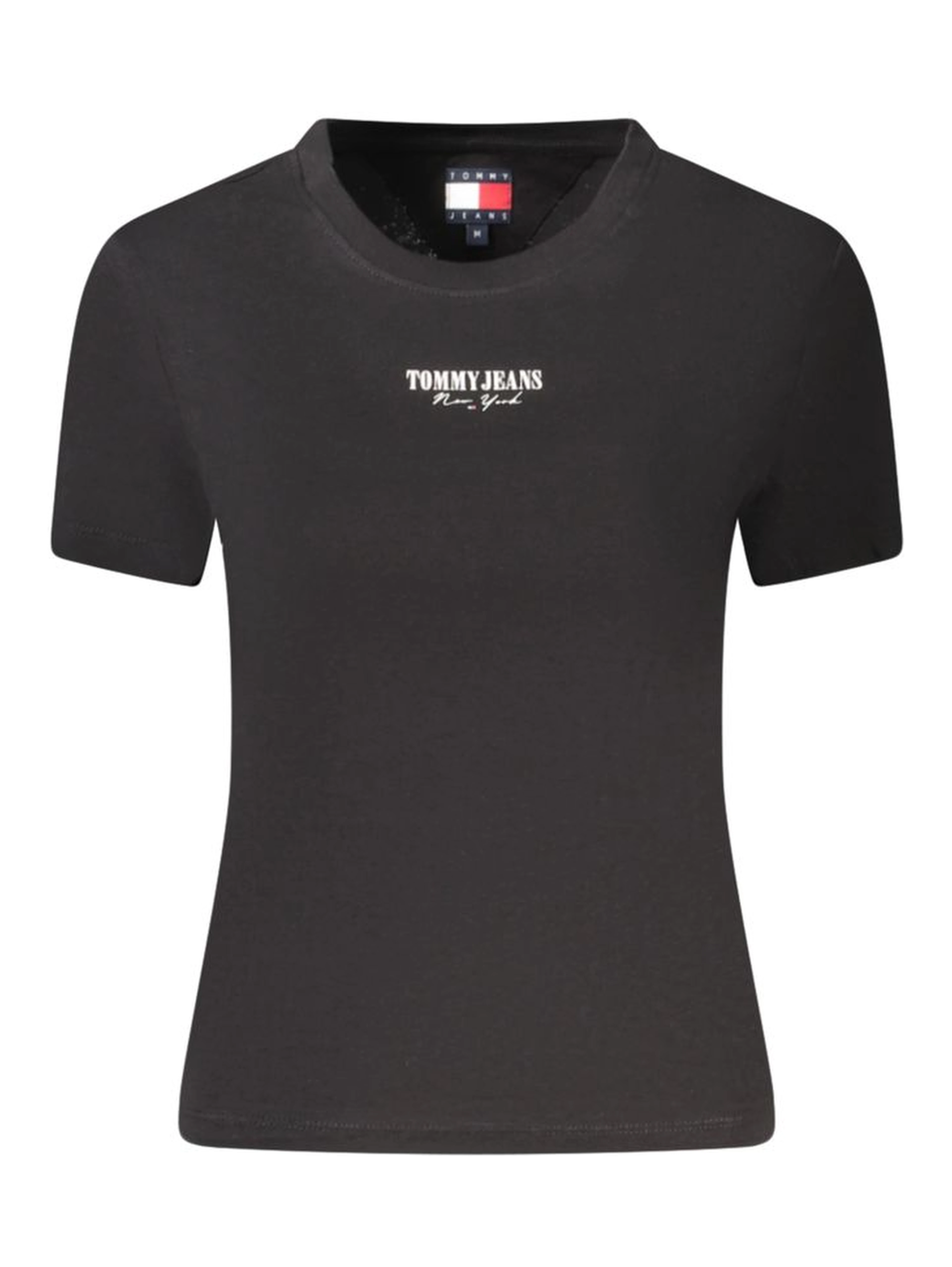 Black Cotton Women T-Shirt