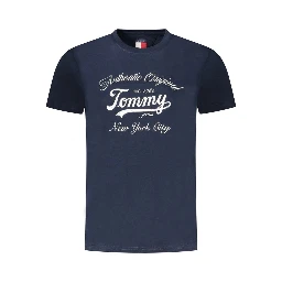 Blue Cotton Women T-Shirt