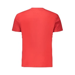 Red Cotton Men T-Shirt
