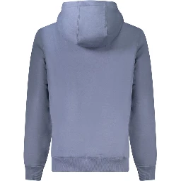 Blue Cotton Men Sweater