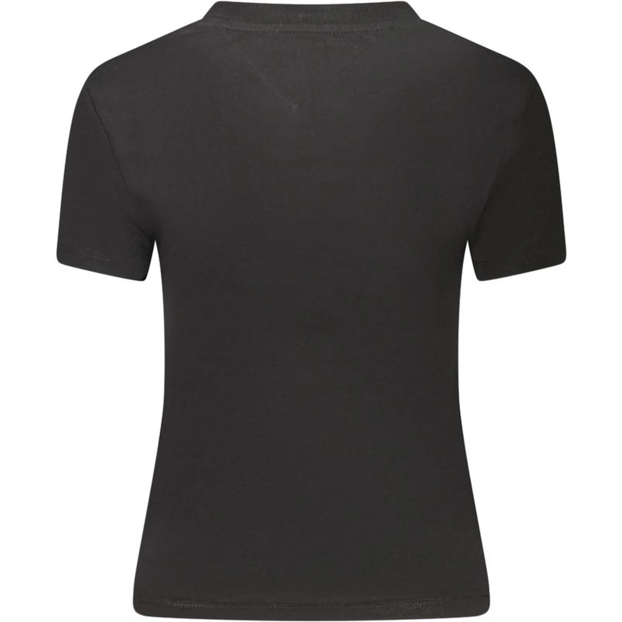 Black Cotton Women T-Shirt
