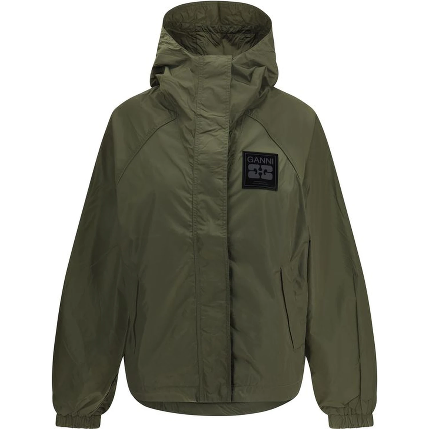 Green Nylon Shell Jacket