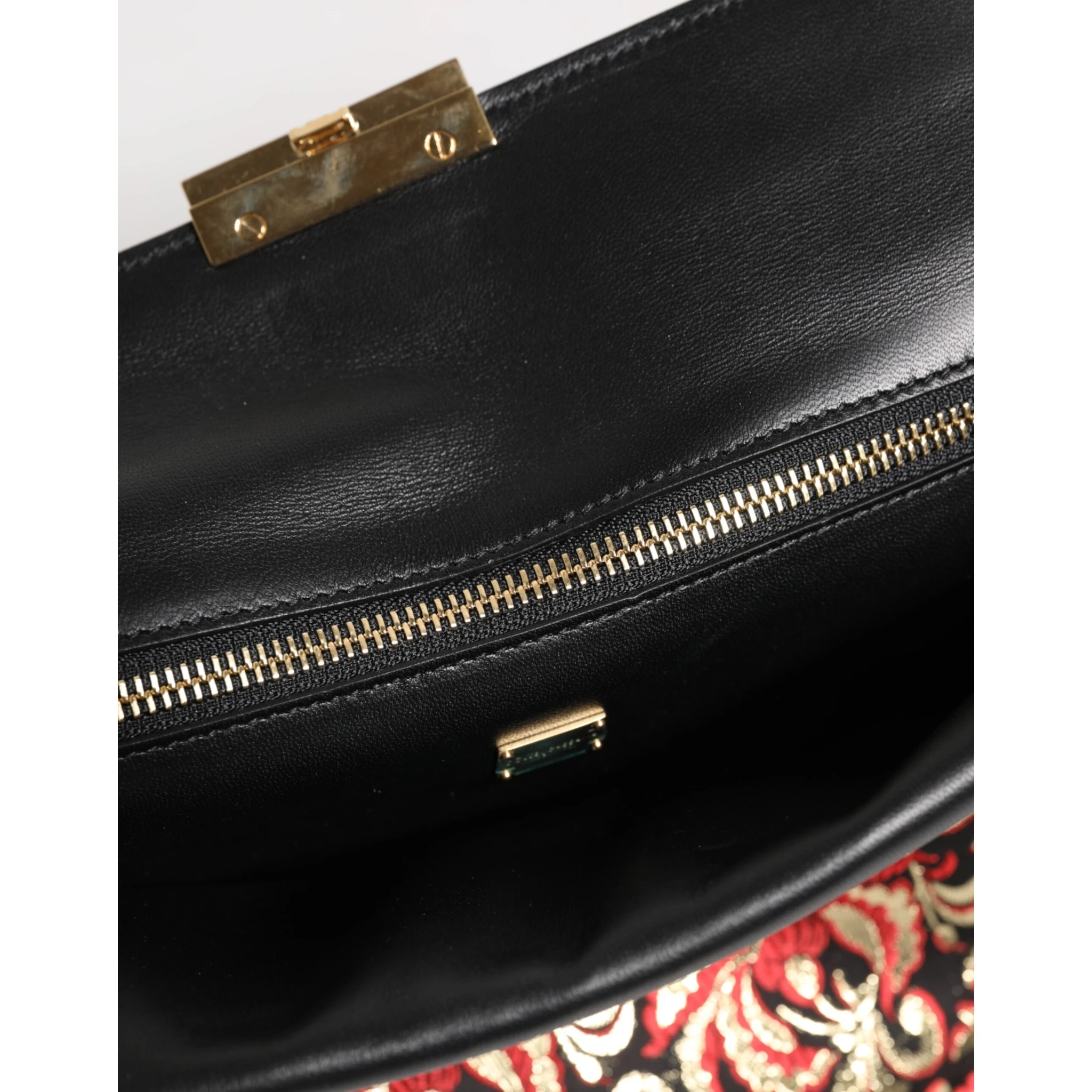 Multicolor Jacquard Floral Document Briefcase Bag