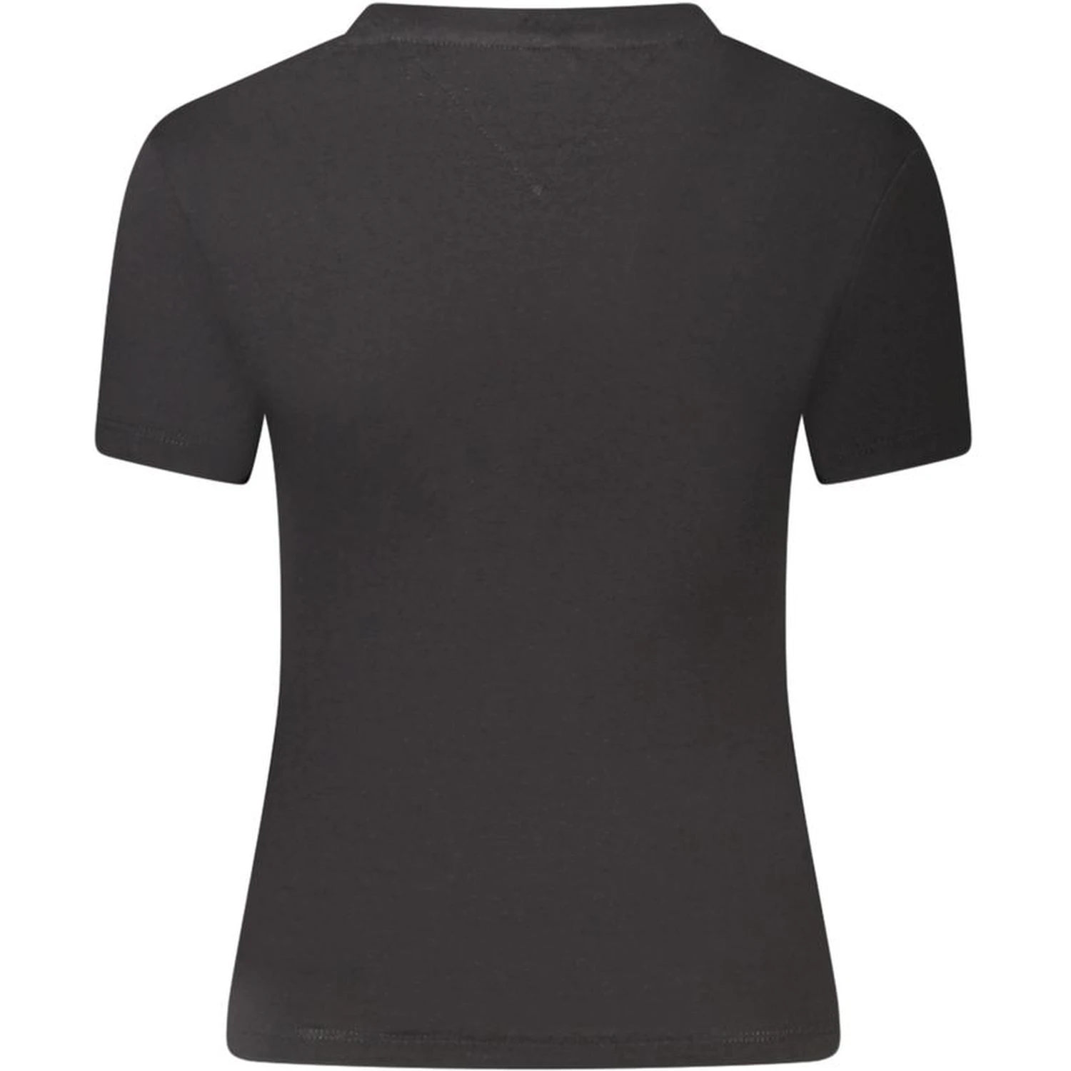 Black Cotton Women T-Shirt