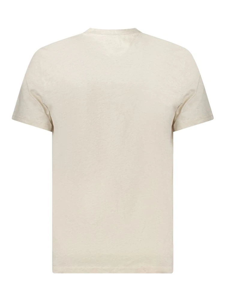 Beige Cotton Men T-Shirt alternative
