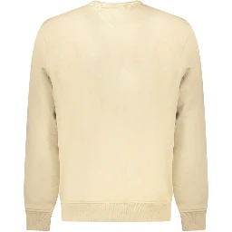 Beige Cotton Men Sweater