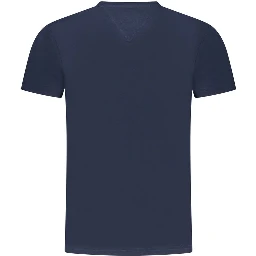 Blue Cotton Women T-Shirt