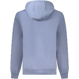 Blue Cotton Men Sweater