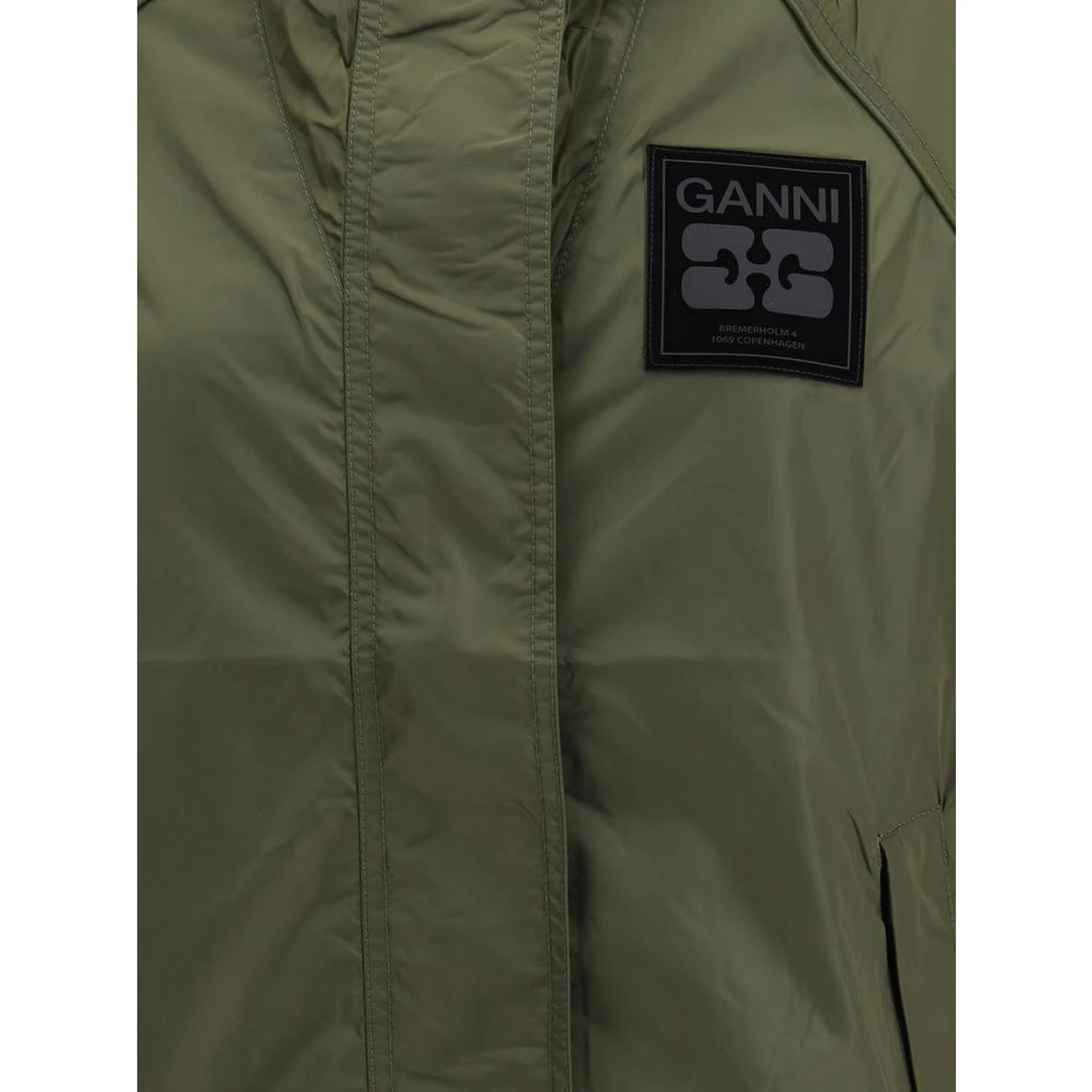 Green Nylon Shell Jacket