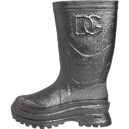 Black Argento Pull On Rain Boots Shoes