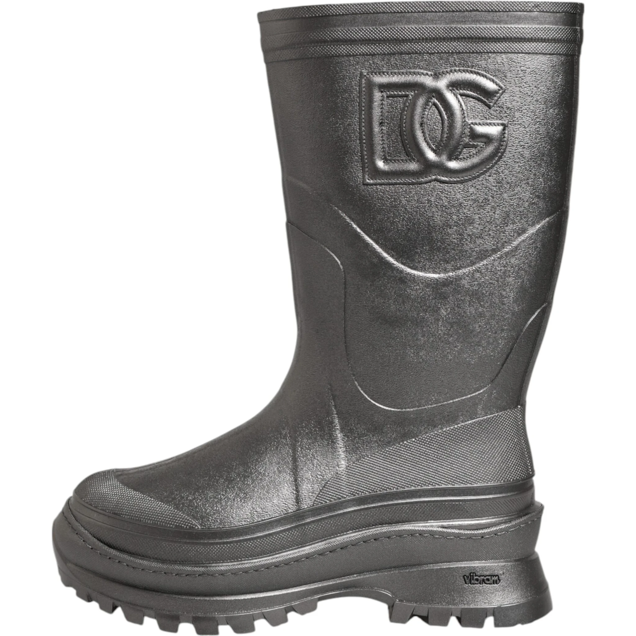 Black Argento Pull On Rain Boots Shoes