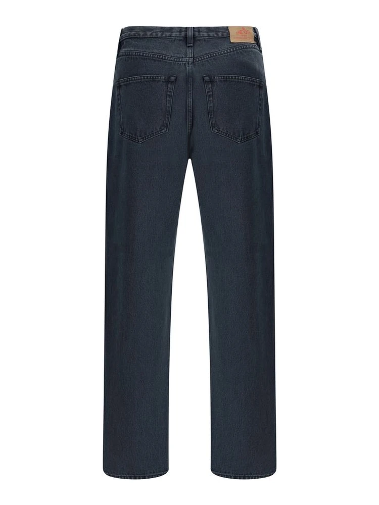 Black Cotton Straight-Leg Jeans alternative