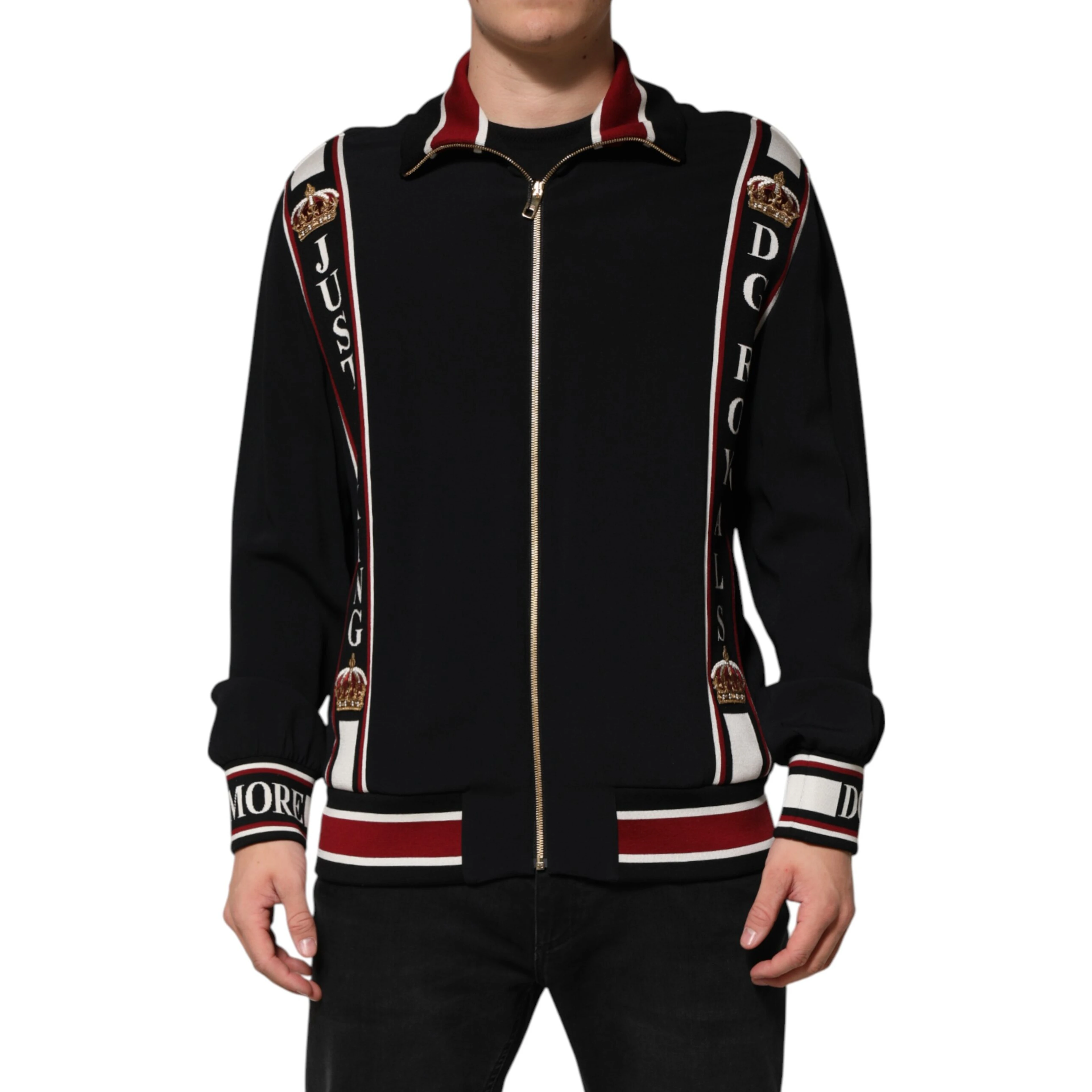 Black DG King Full Zip Sweatshirt  Sweater