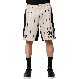 Off White Polyester DG Logo Sweatshorts Shorts