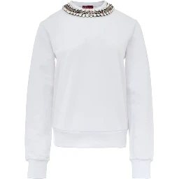 White Cotton Sweatshirt