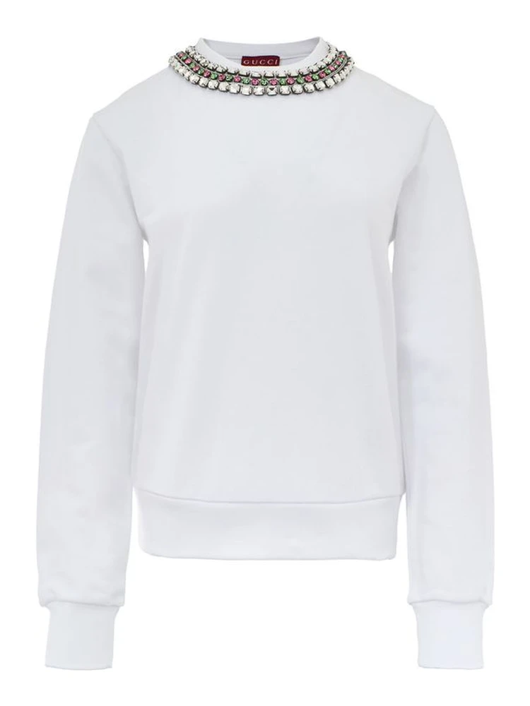 White Cotton Sweatshirt