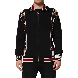 Black DG King Full Zip Sweatshirt  Sweater