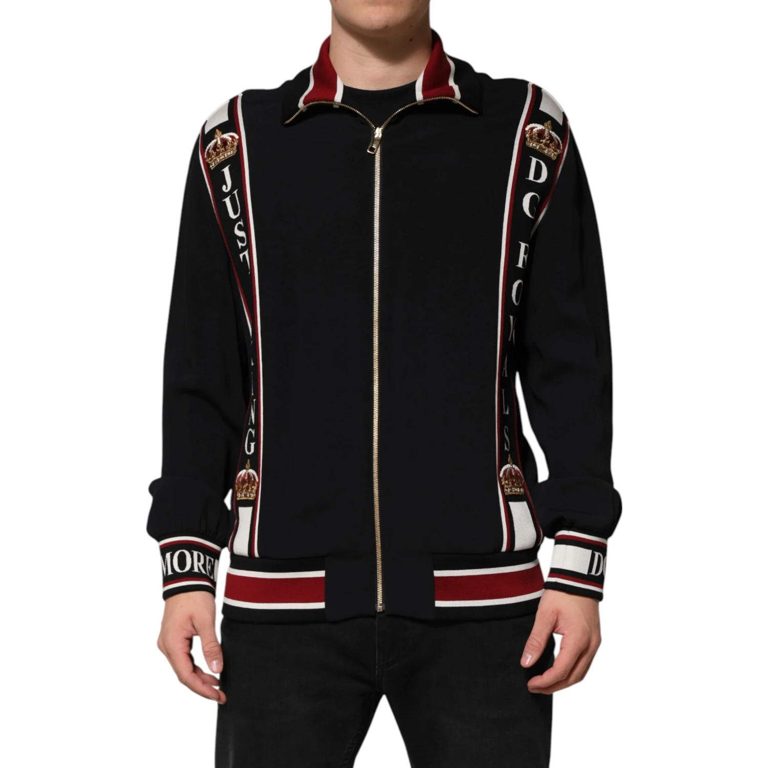 Black DG King Full Zip Sweatshirt Sweater