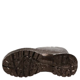 Metallic Bronze Pull On Rain Boots Shoes