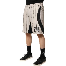Off White Polyester DG Logo Sweatshorts Shorts