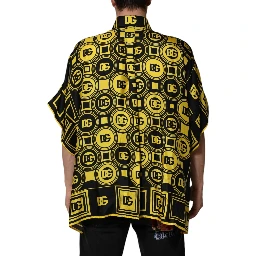 Yellow Silk Silver DG Logo Geometric T-shirt
