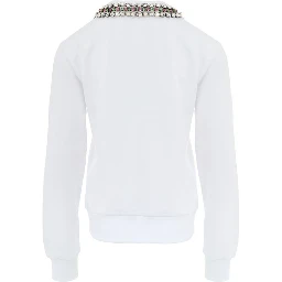 White Cotton Sweatshirt