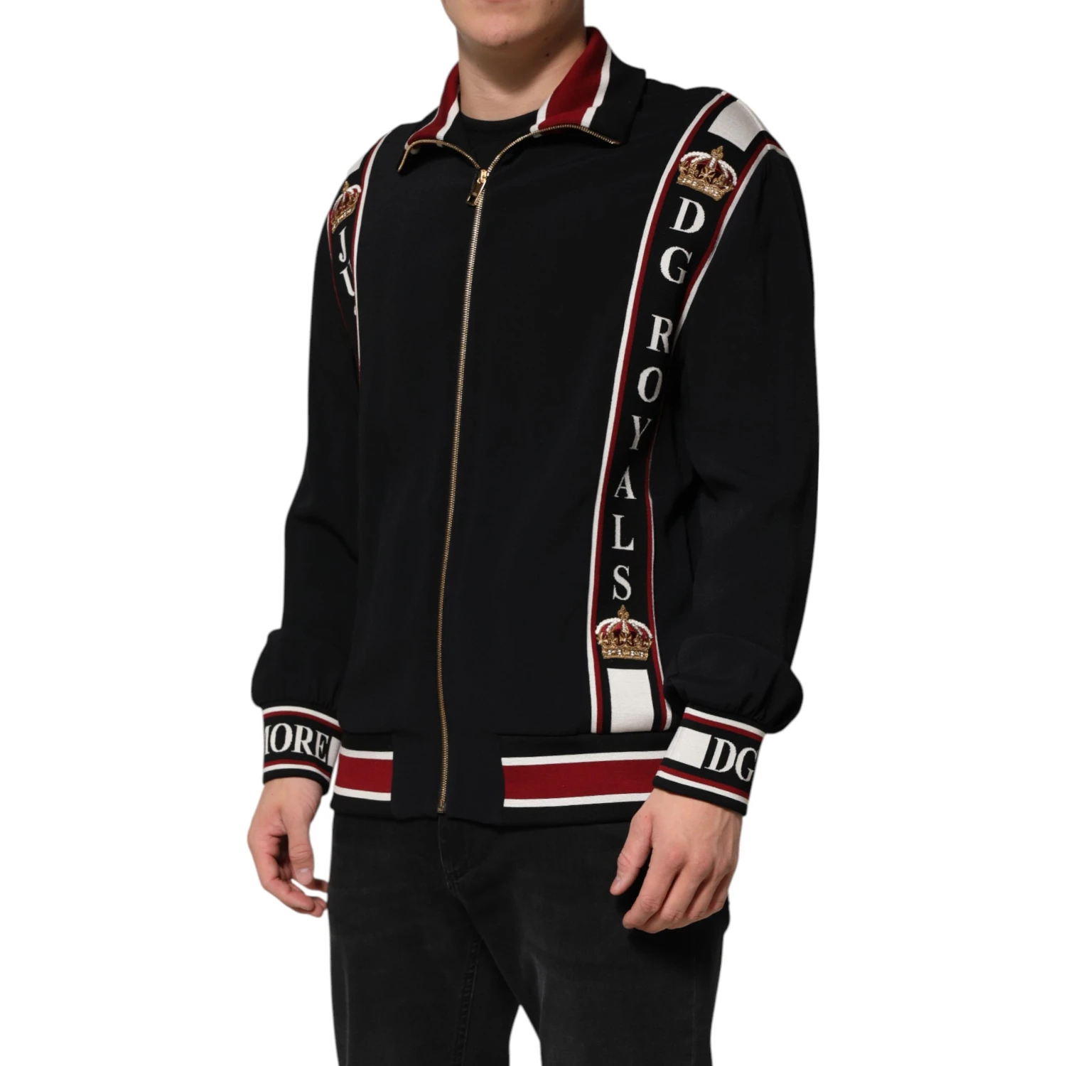 Black DG King Full Zip Sweatshirt Sweater