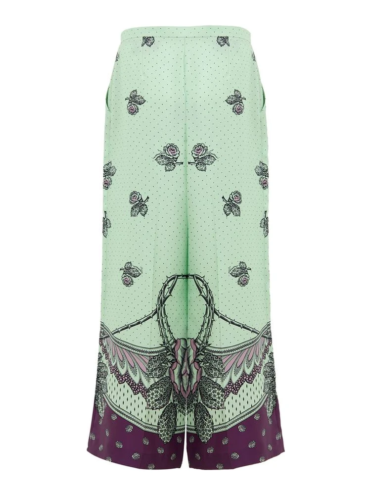 Green Silk Casual Pants alternative