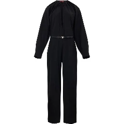 Black Wool Jumpsuit