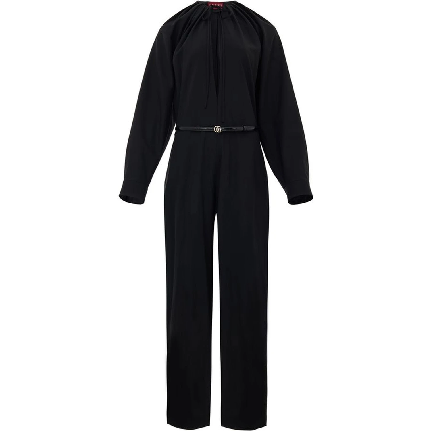 Black Wool Jumpsuit