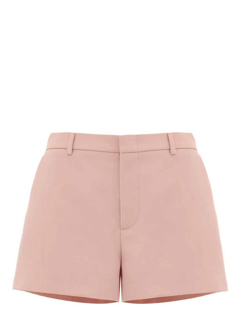 Pink Wool Shorts
