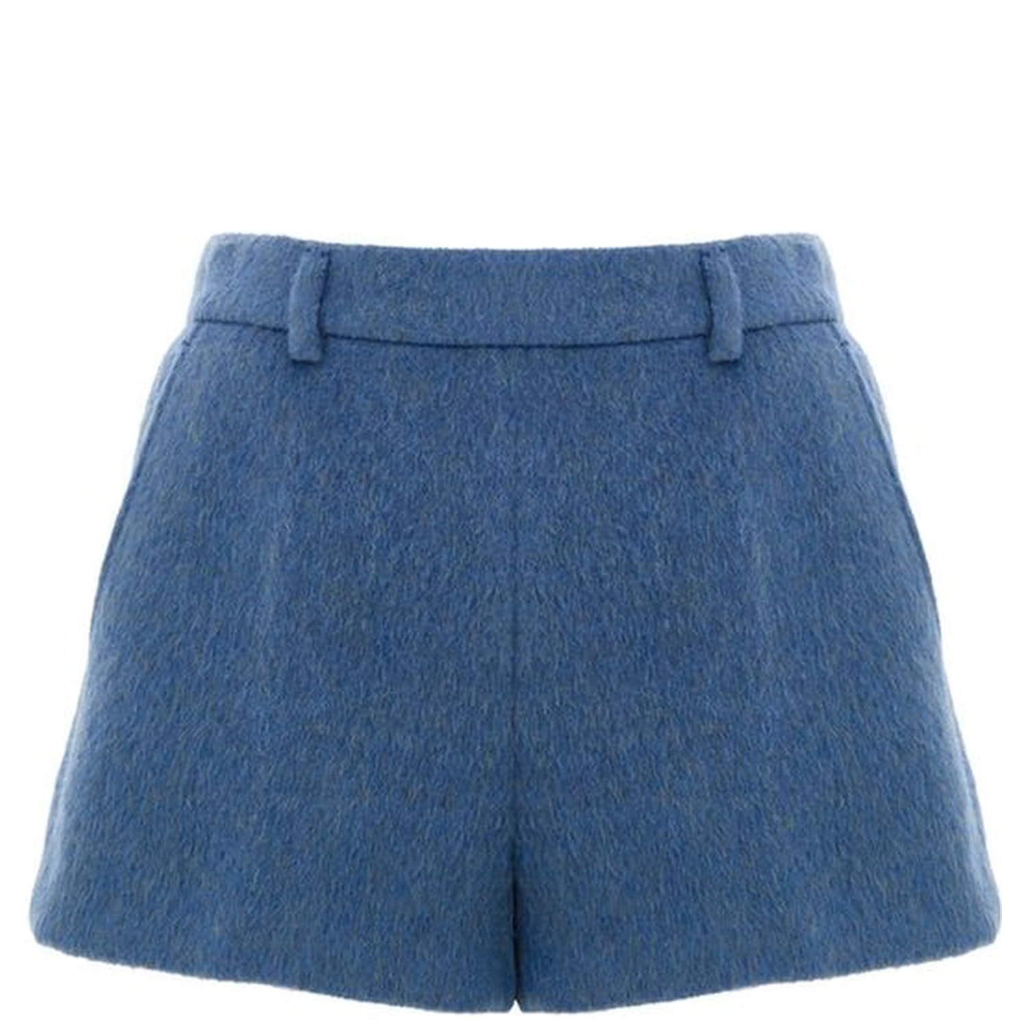 Blue Wool Shorts