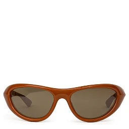 نظارات شمسية بنية اللون من الأسيتات