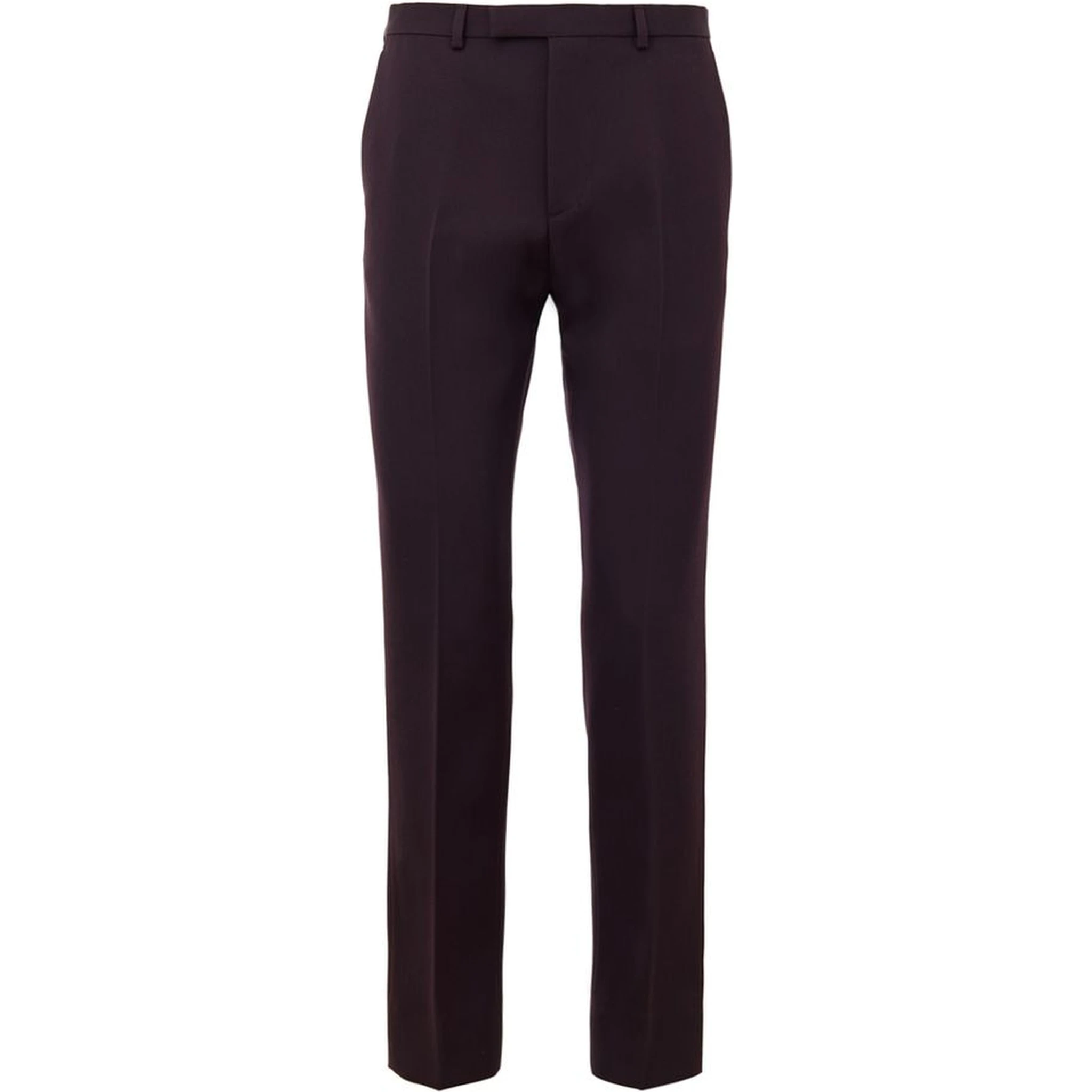 بنطلون رسمي من الصوف بلون بوردو