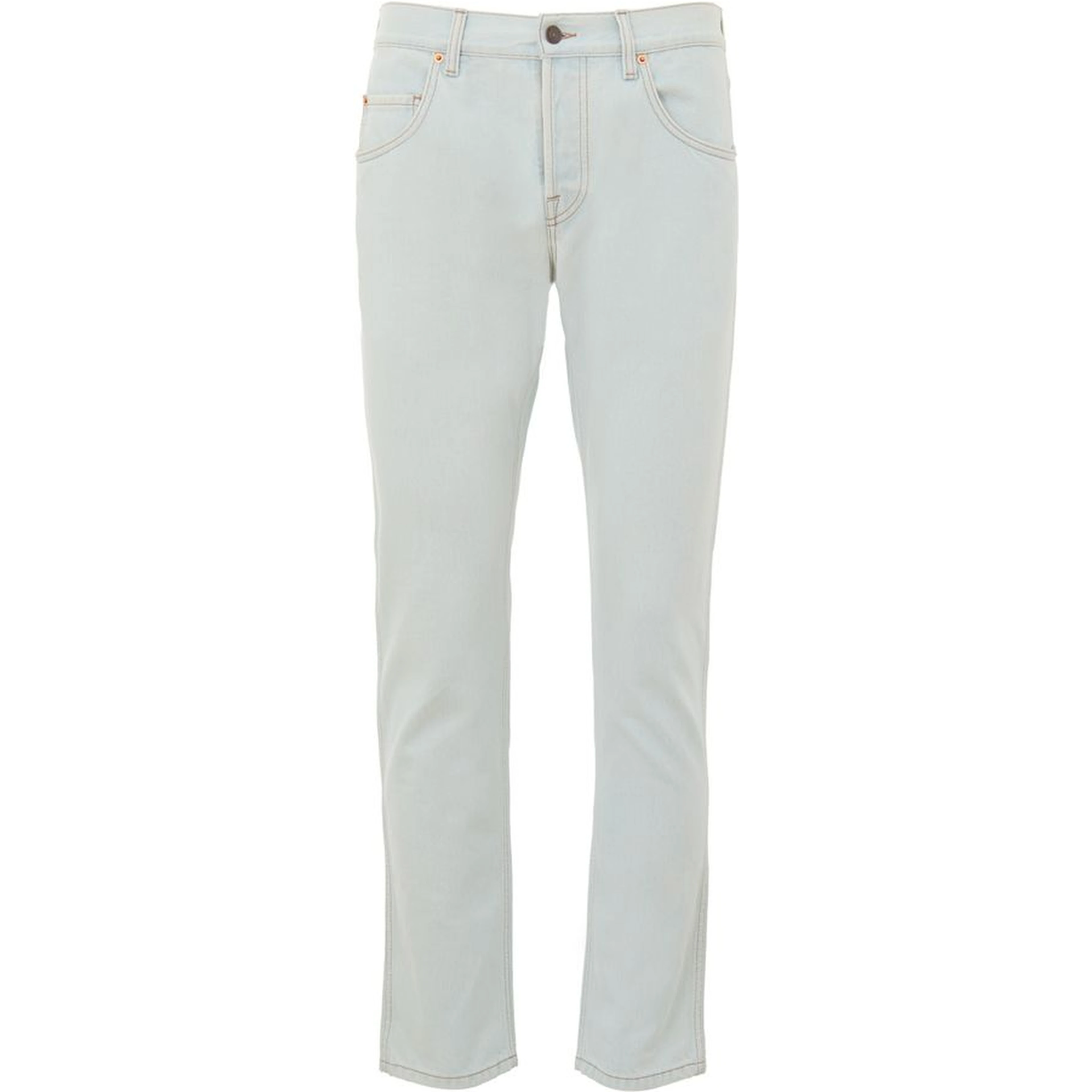 Blue Cotton Relaxed Fit Jeans